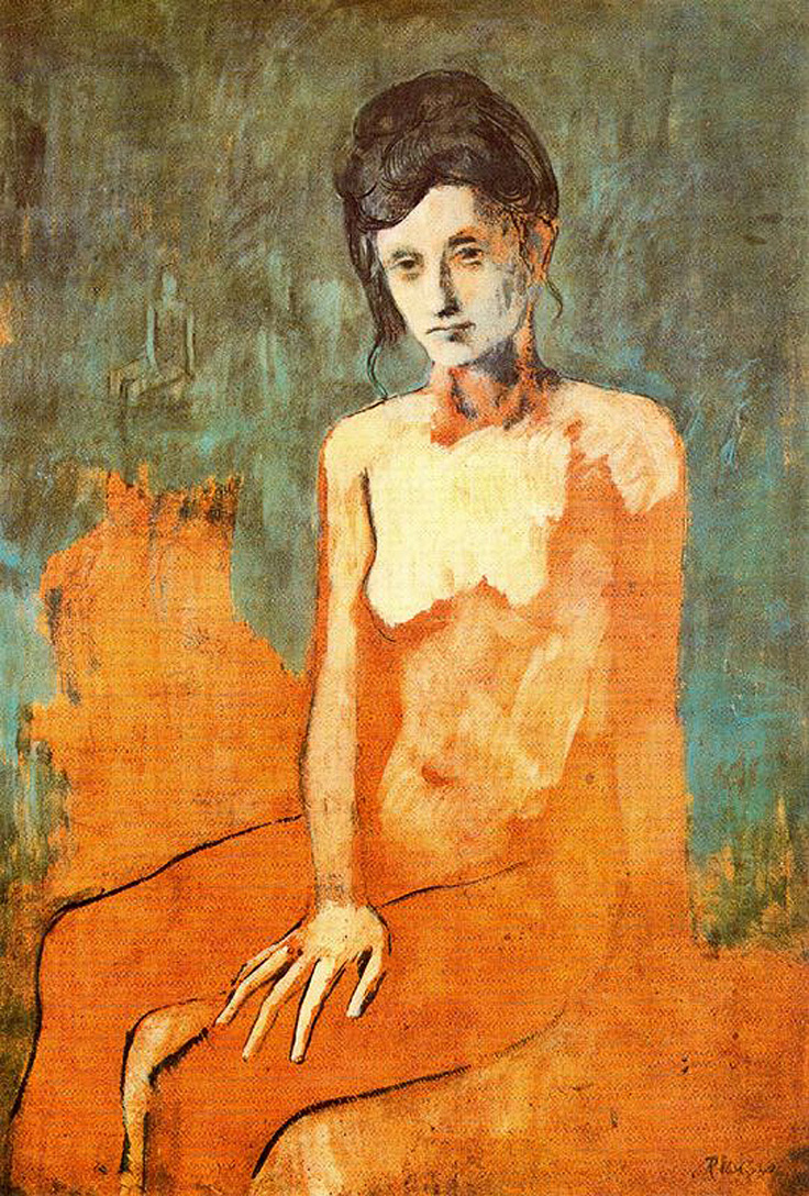 Picasso Seated female nude 1905
